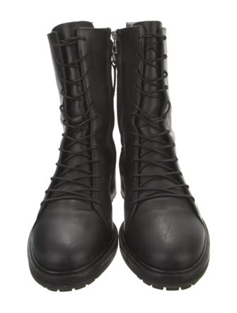 Aeyde Leather Combat Boots