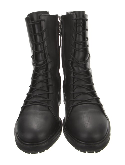 Aeyde Leather Combat Boots
