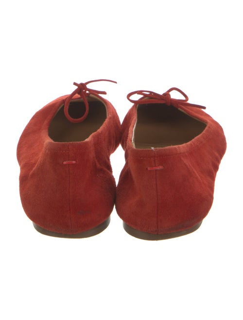 Aeyde Suede Bow Accents Ballet Flats