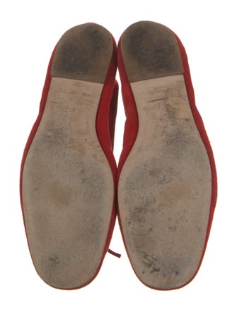 Aeyde Suede Bow Accents Ballet Flats