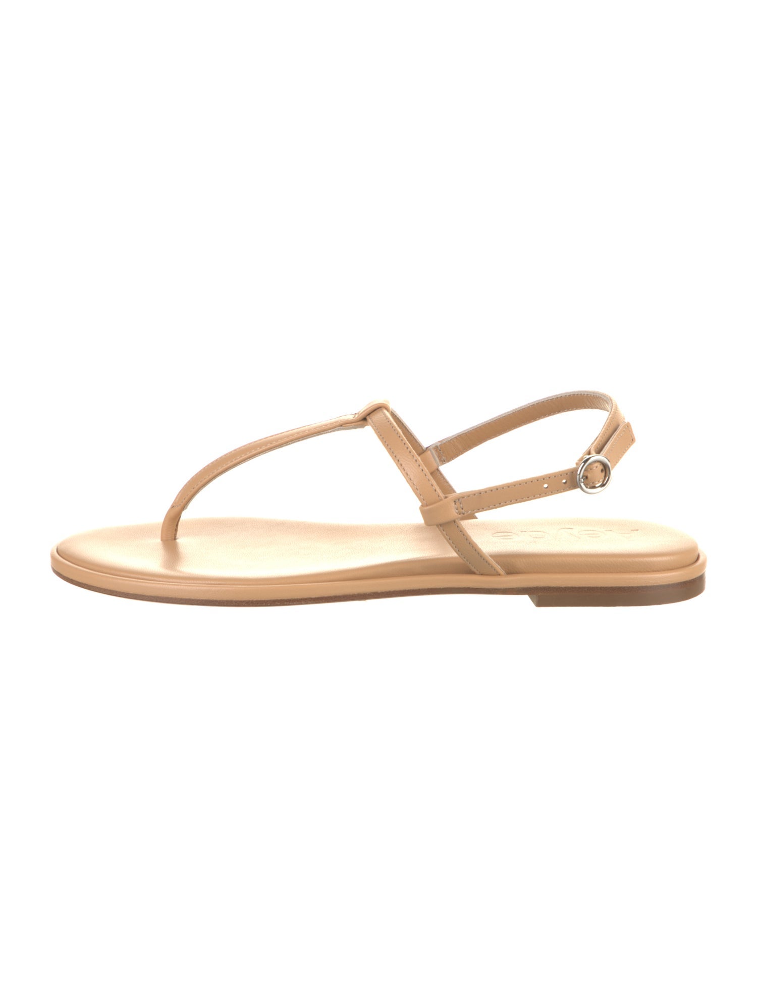 Aeyde Leather T-Strap Sandals
