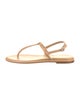 Aeyde Leather T-Strap Sandals
