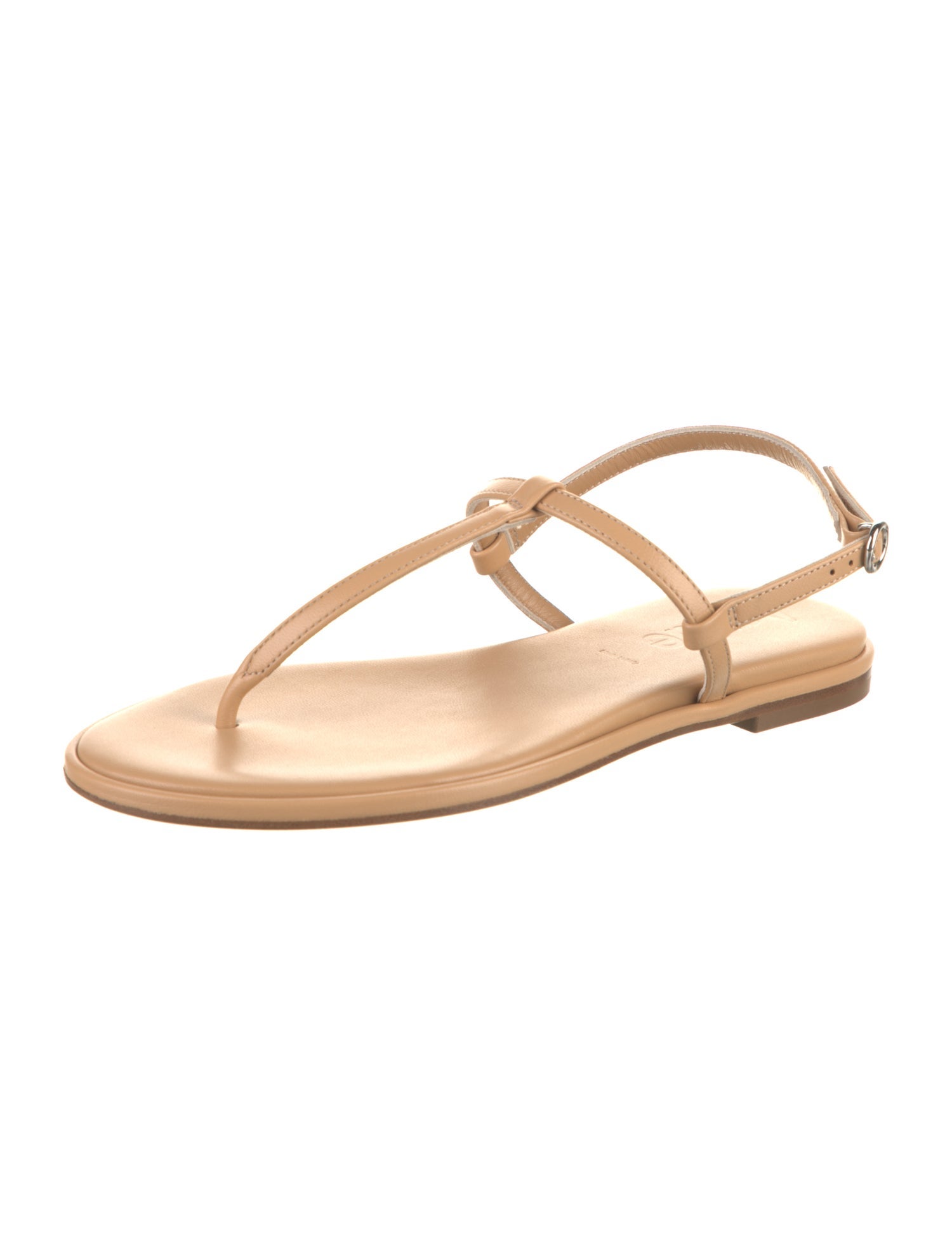Aeyde Leather T-Strap Sandals