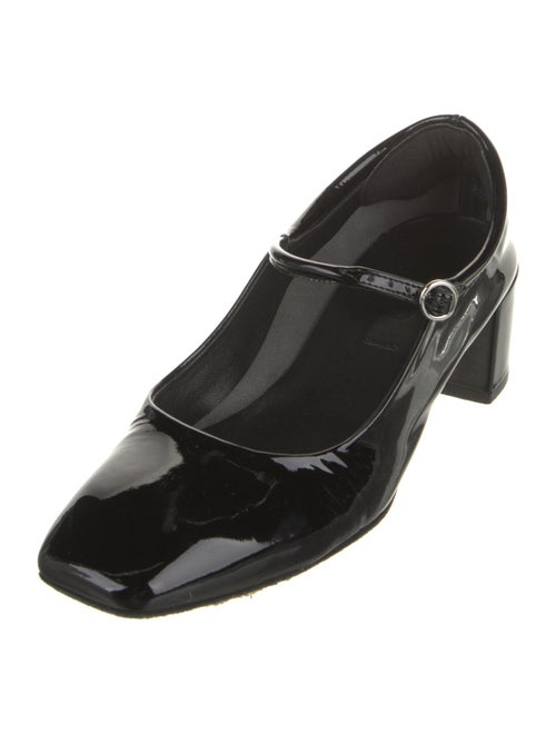 Aeyde Patent Leather Printed Pumps