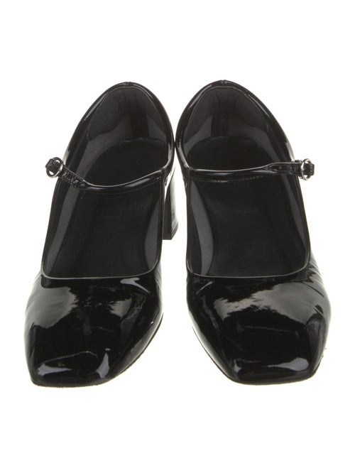 Aeyde Patent Leather Printed Pumps