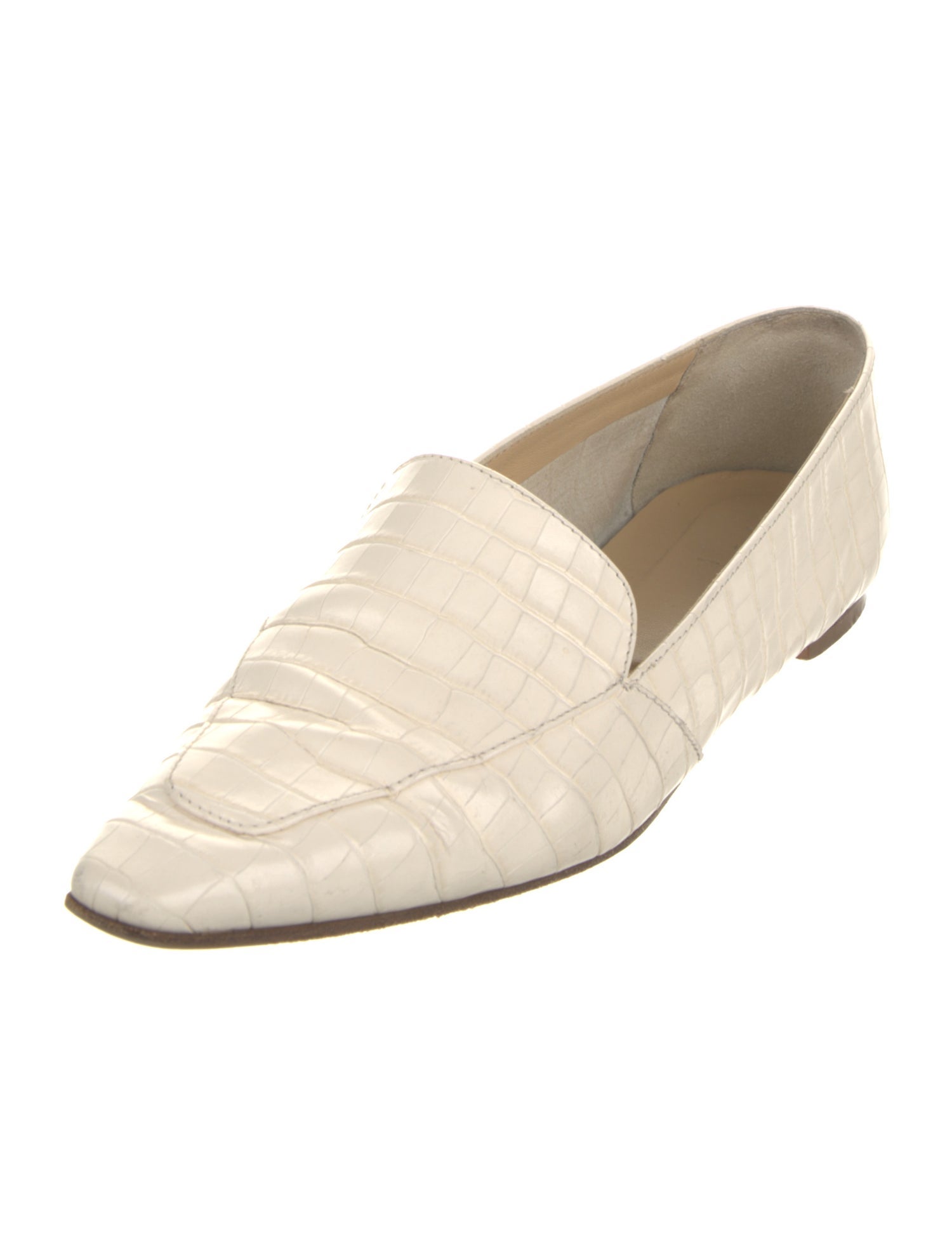 Aeyde Embossed Leather Loafers