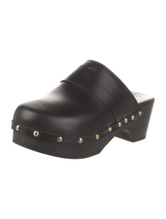 Aeyde Leather Studded Accents Mules