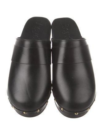 Aeyde Leather Studded Accents Mules