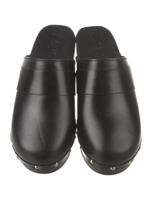 Aeyde Leather Studded Accents Mules