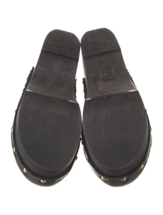 Aeyde Leather Studded Accents Mules