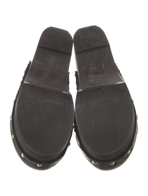 Aeyde Leather Studded Accents Mules