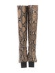 Aeyde Snakeskin Animal Print Boots