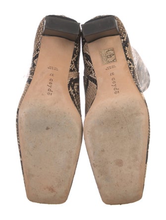 Aeyde Snakeskin Animal Print Boots