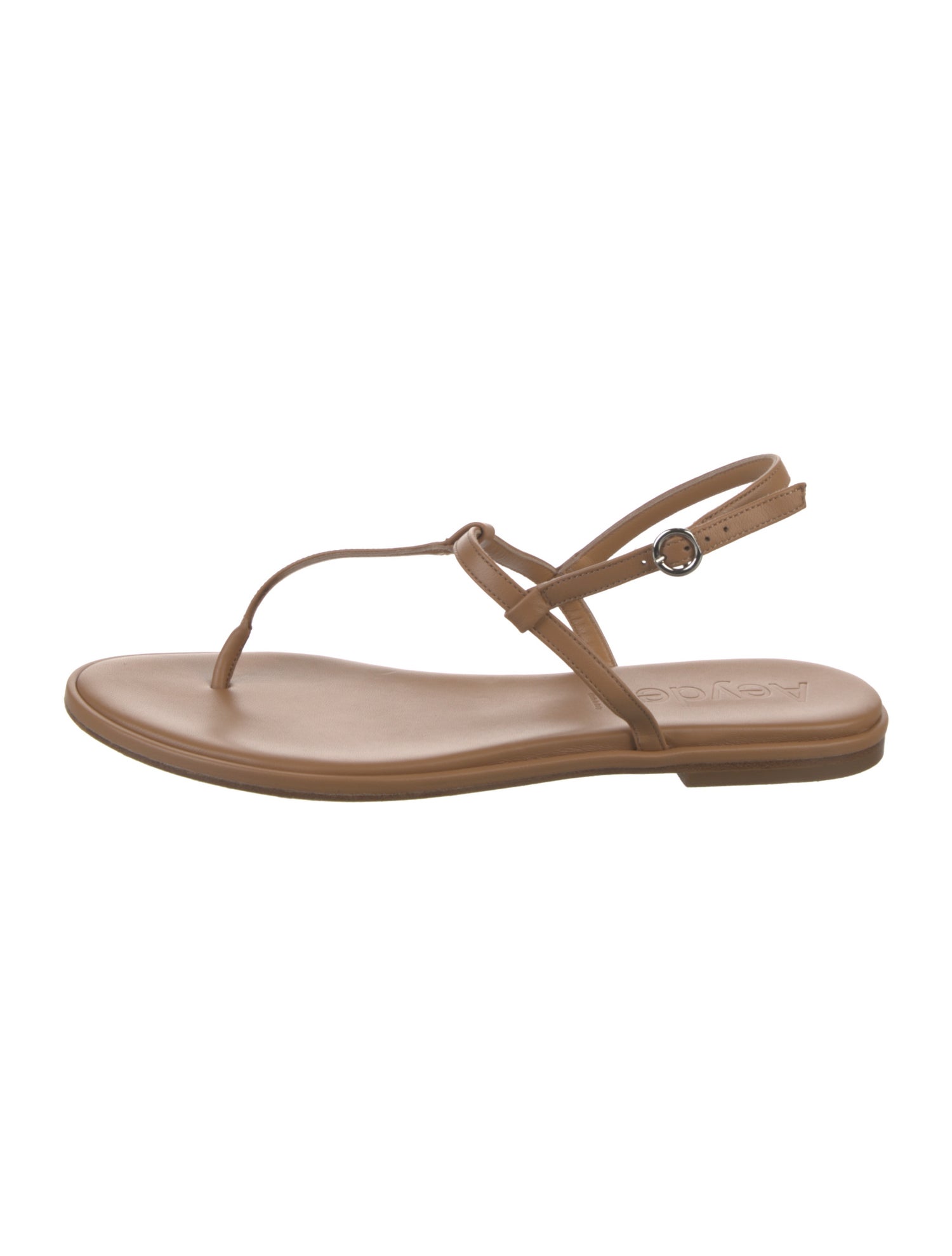 Aeyde Leather T-Strap Sandals