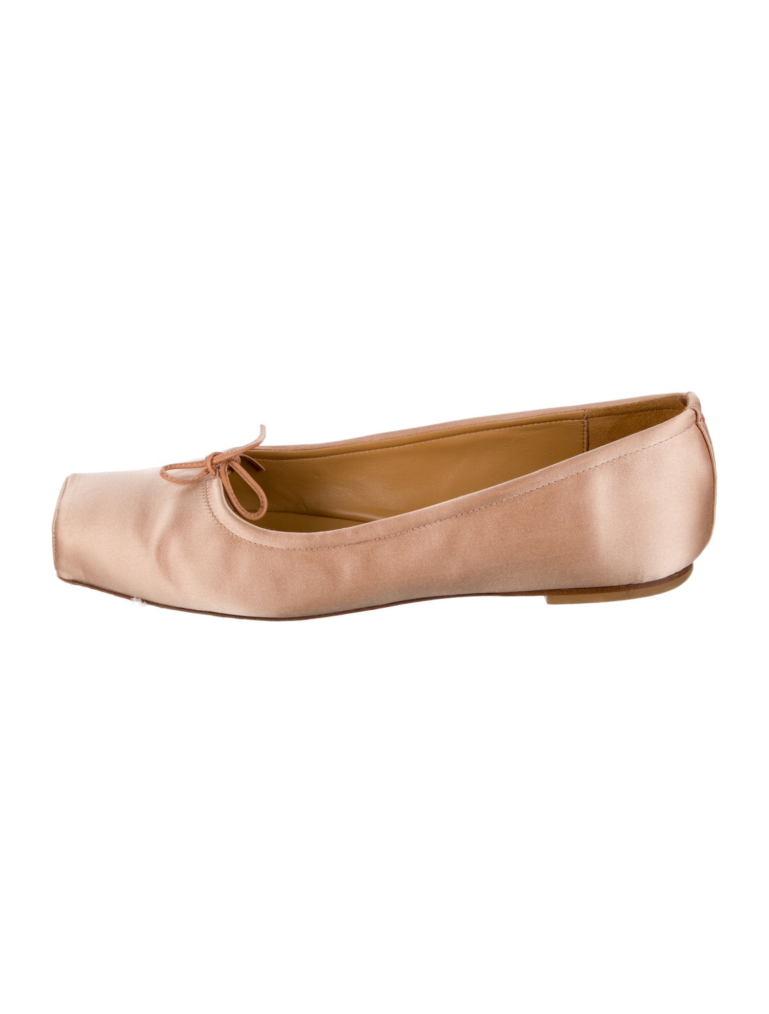 Aeyde Satin Bow Accents Ballet Flats