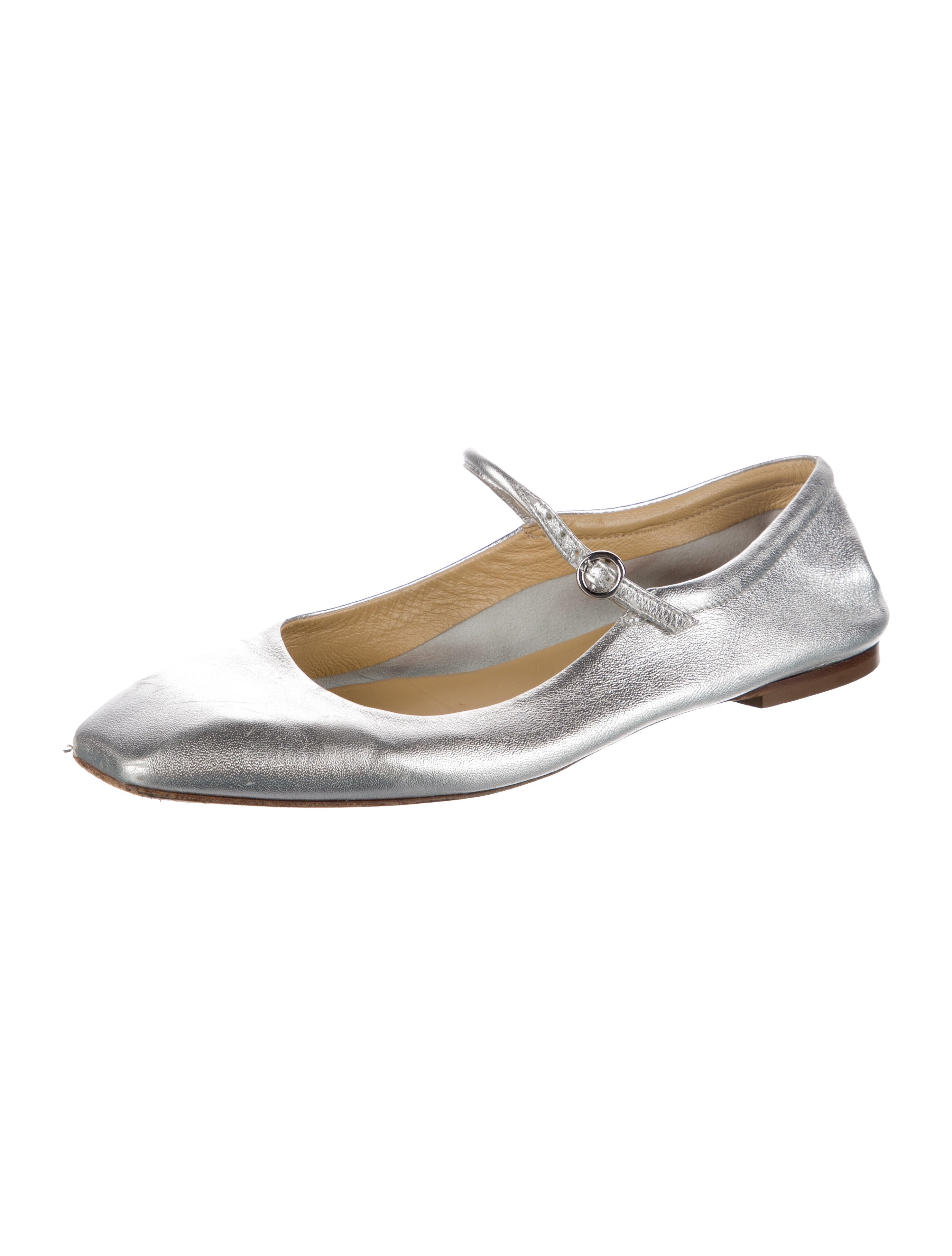 Aeyde Leather Mary Jane Flats