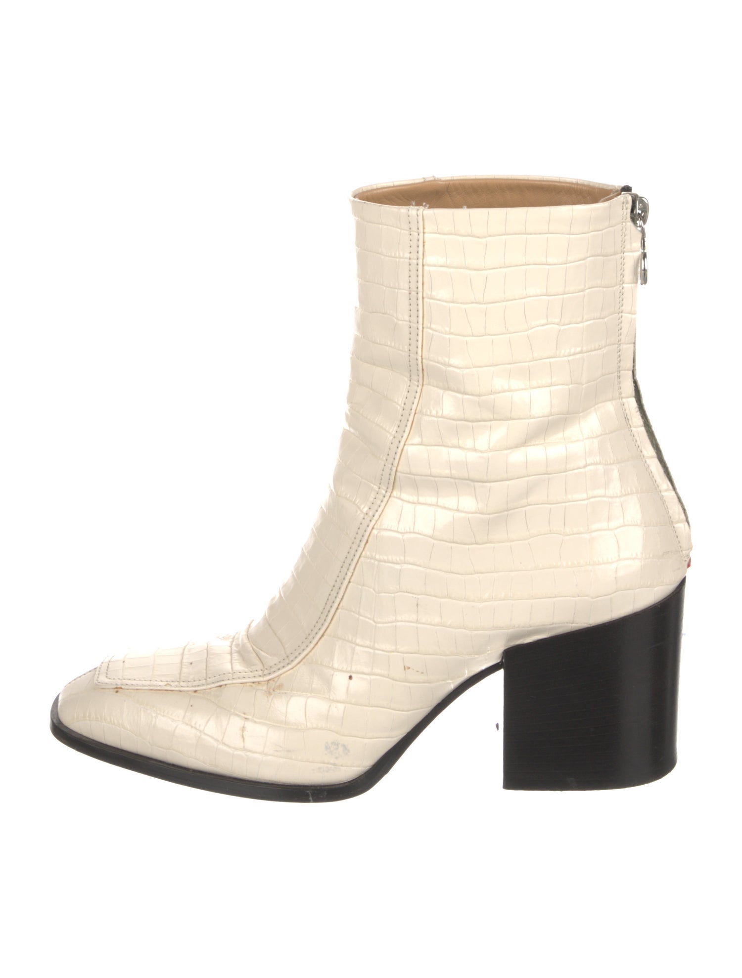 Aeyde Embossed Leather Boots