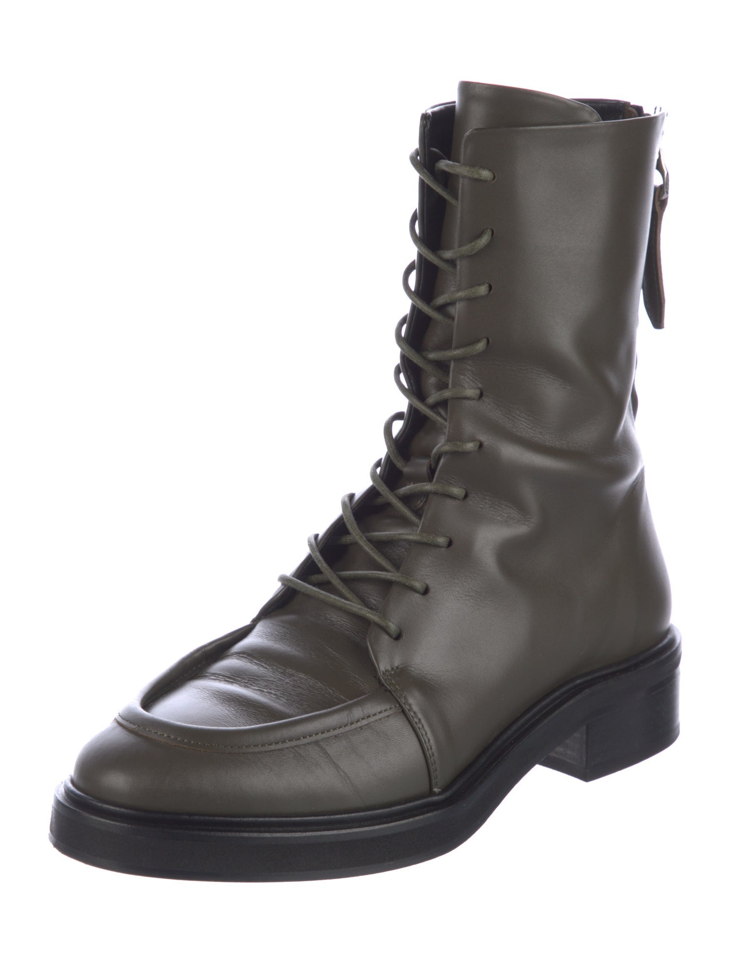 Aeyde Leather Combat Boots