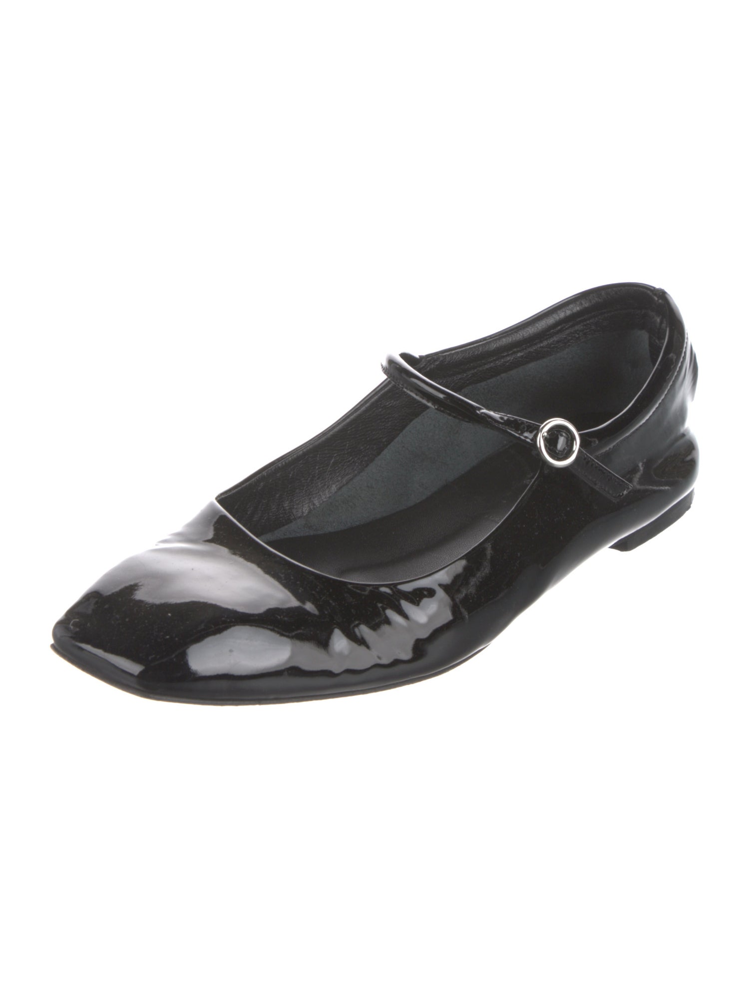 Aeyde Patent Leather Mary Jane Flats
