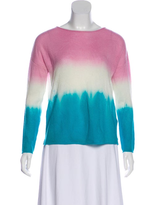 Allude Cashmere Tie-Dye Print Sweater