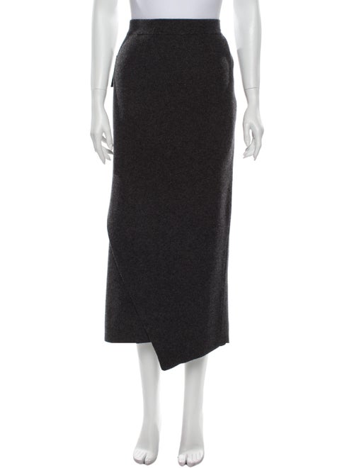 Allude Virgin Wool Midi Length Skirt Wool