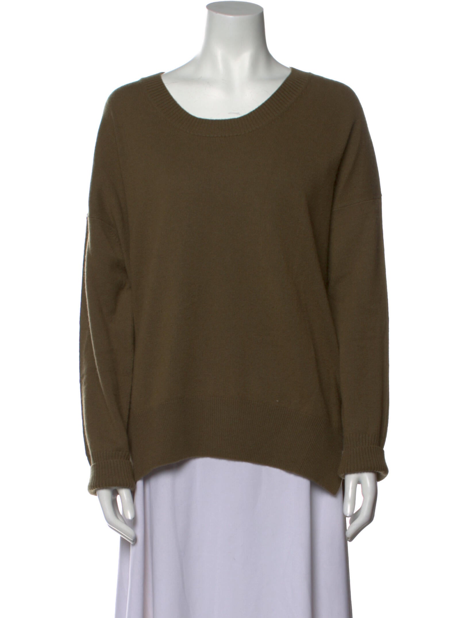 Allude Cashmere Scoop Neck Sweater 