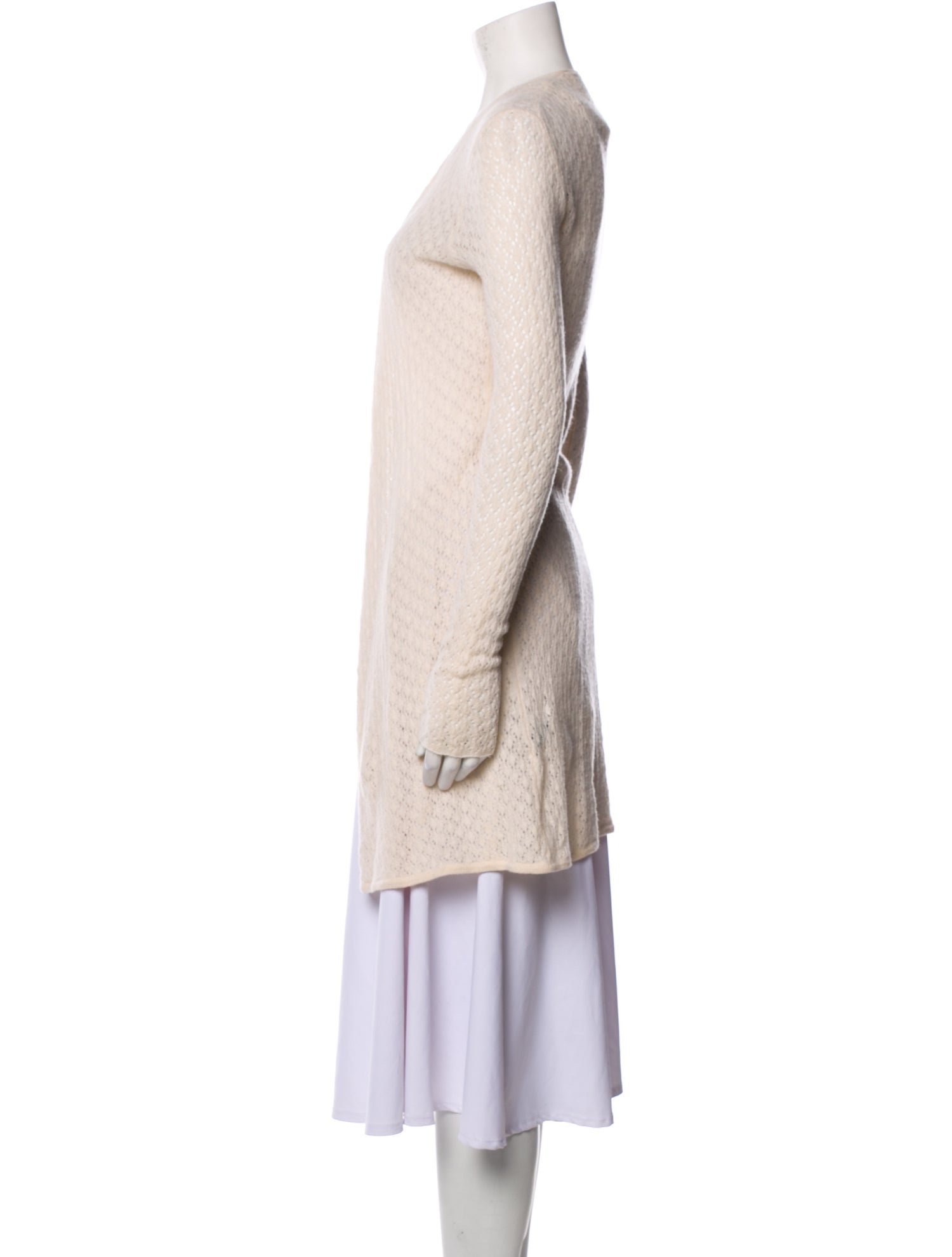 Allude Cashmere Open Front Sweater