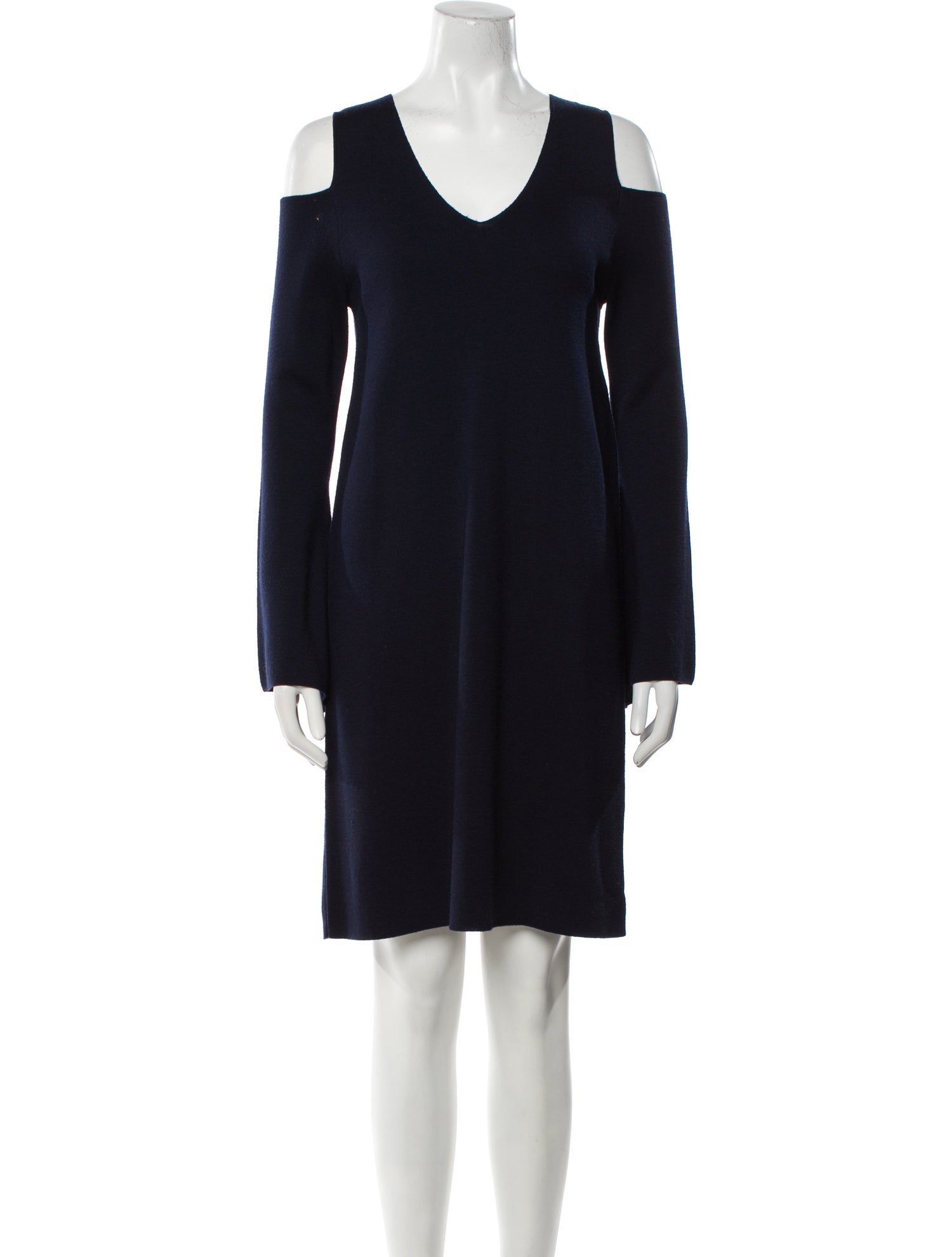 Allude Virgin Wool Knee-Length Dress