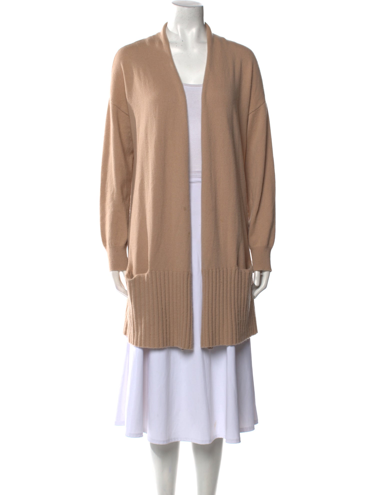 Allude Cashmere Open Front Sweater