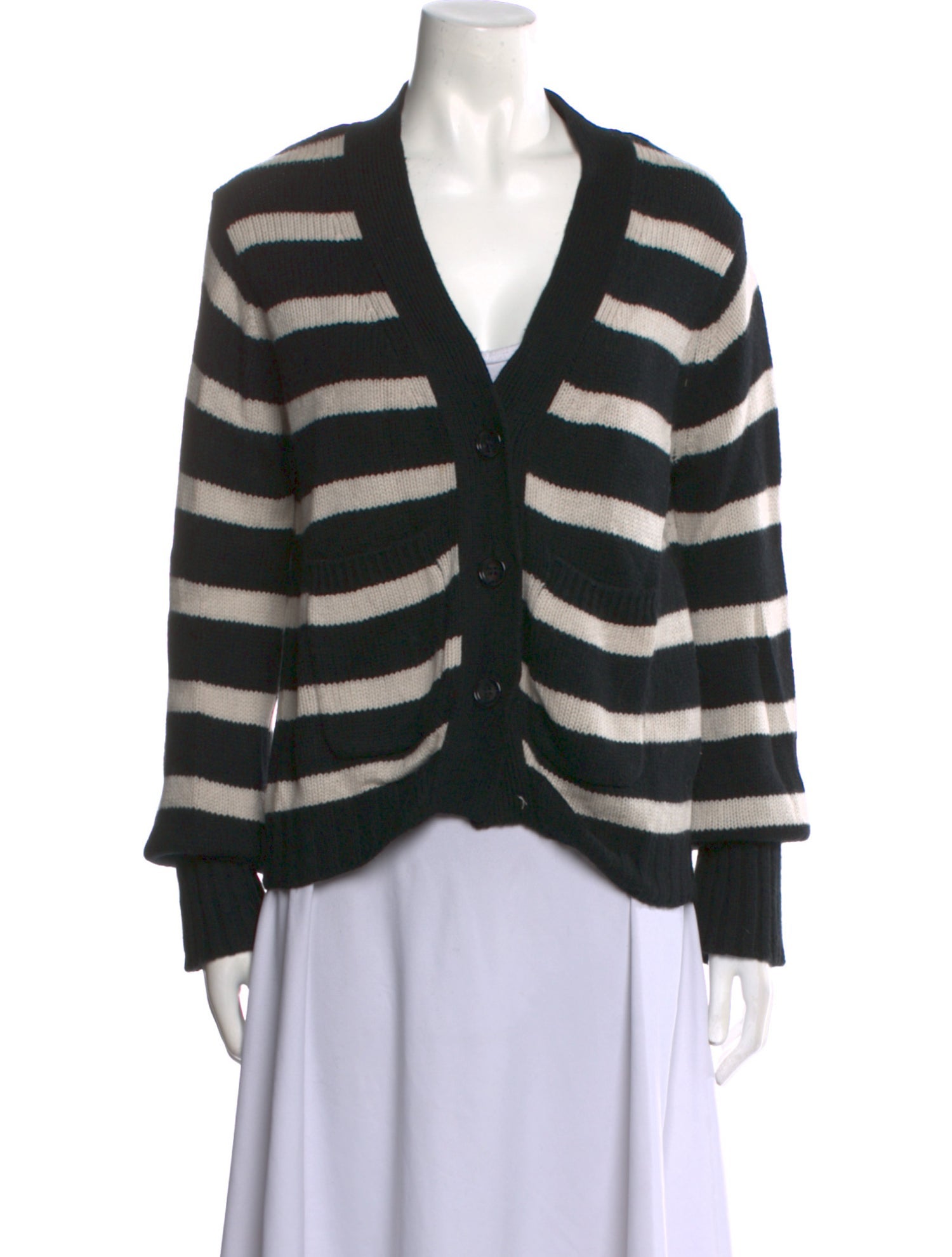Allude Virgin Wool Striped Sweater