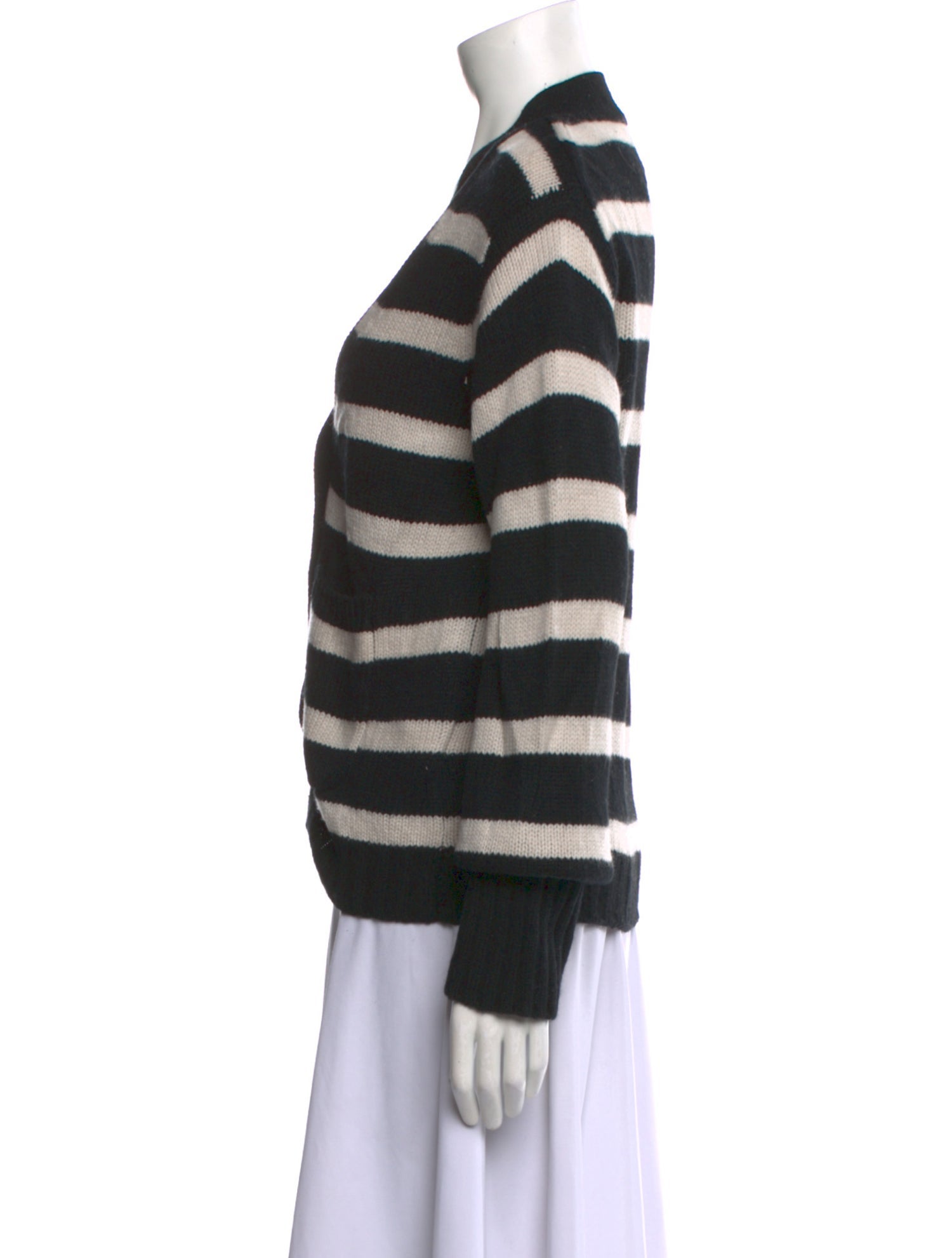Allude Virgin Wool Striped Sweater