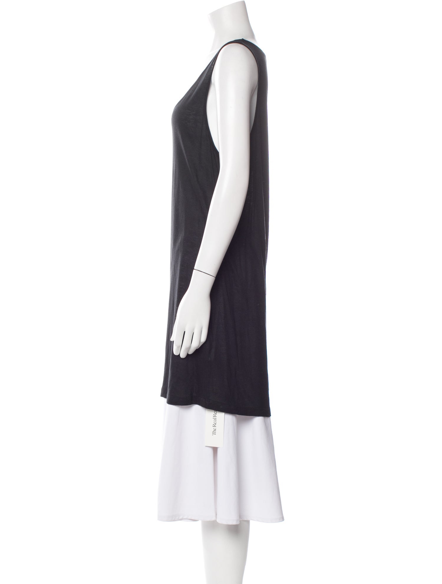 Allude Silk Scoop Neck Tunic