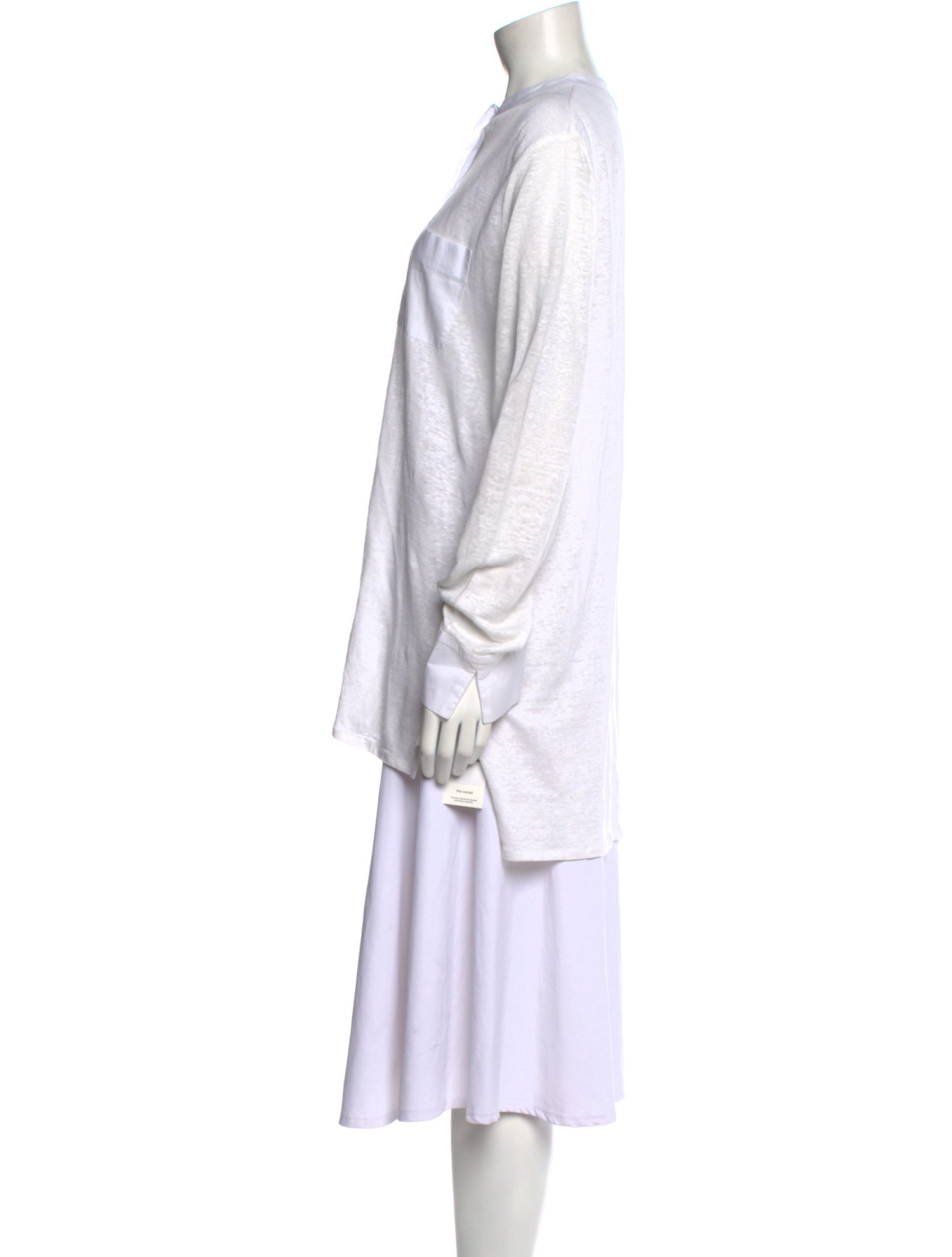 Allude Mock Neck Long Sleeve Tunic