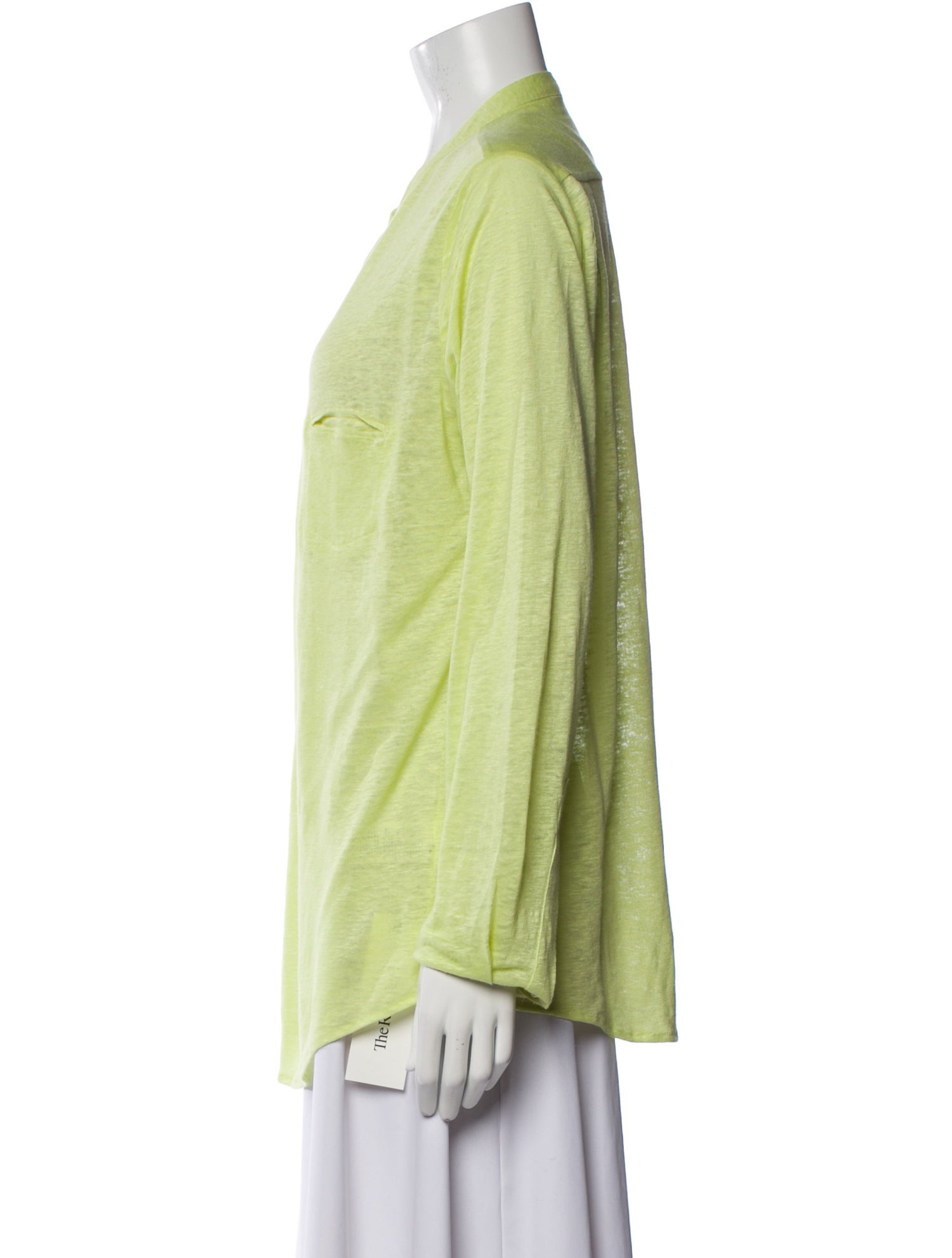 Allude Linen V-Neck Tunic