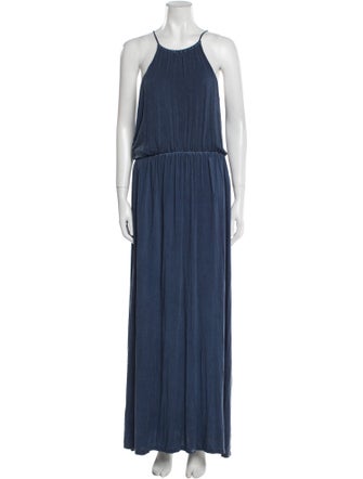 Allude Halterneck Long Dress