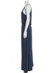 Allude Halterneck Long Dress