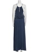 Allude Halterneck Long Dress