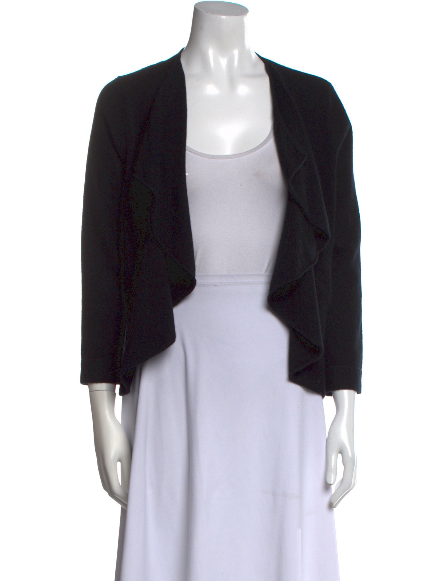 Allude Cashmere Open Front Sweater