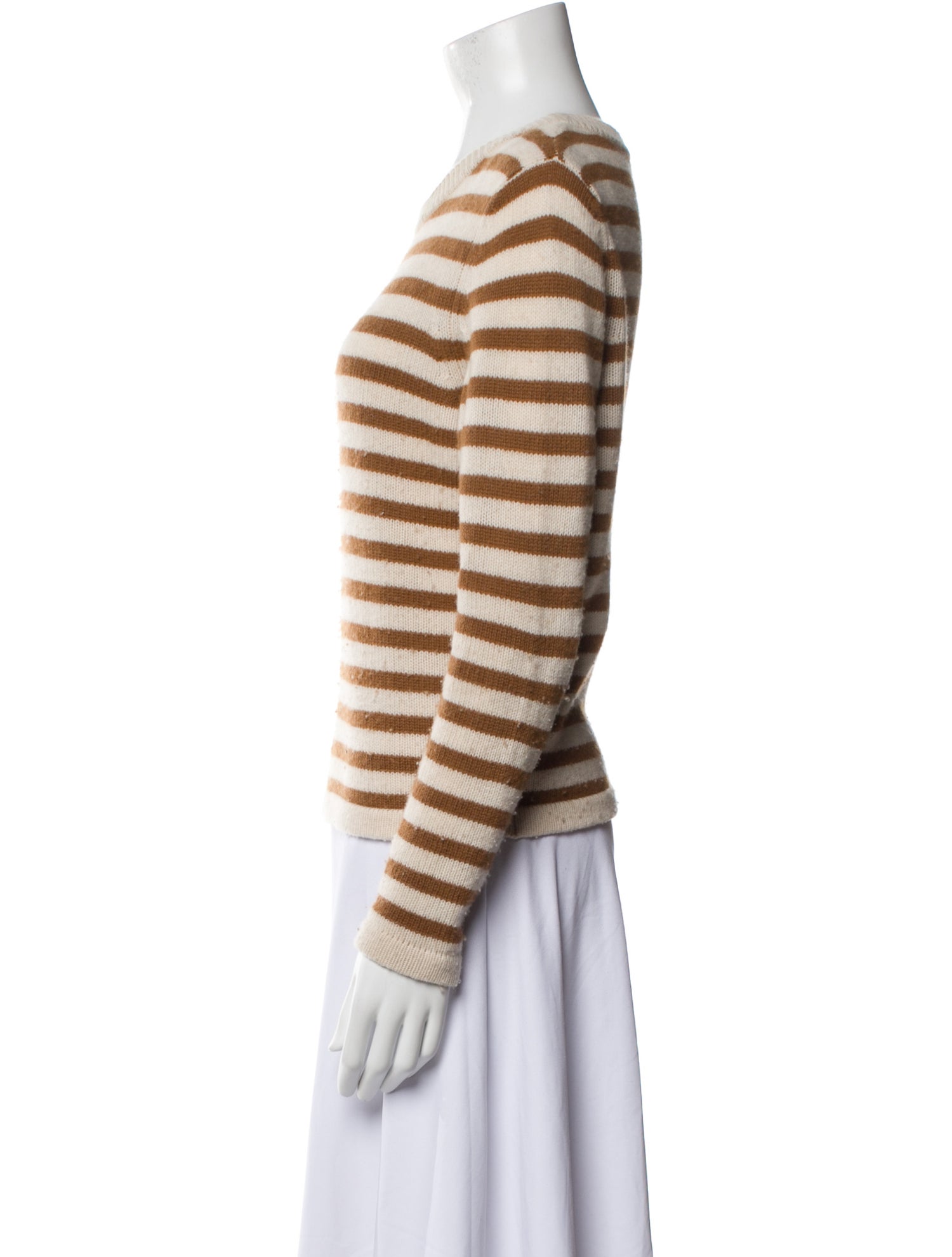 Allude Virgin Wool Striped Top