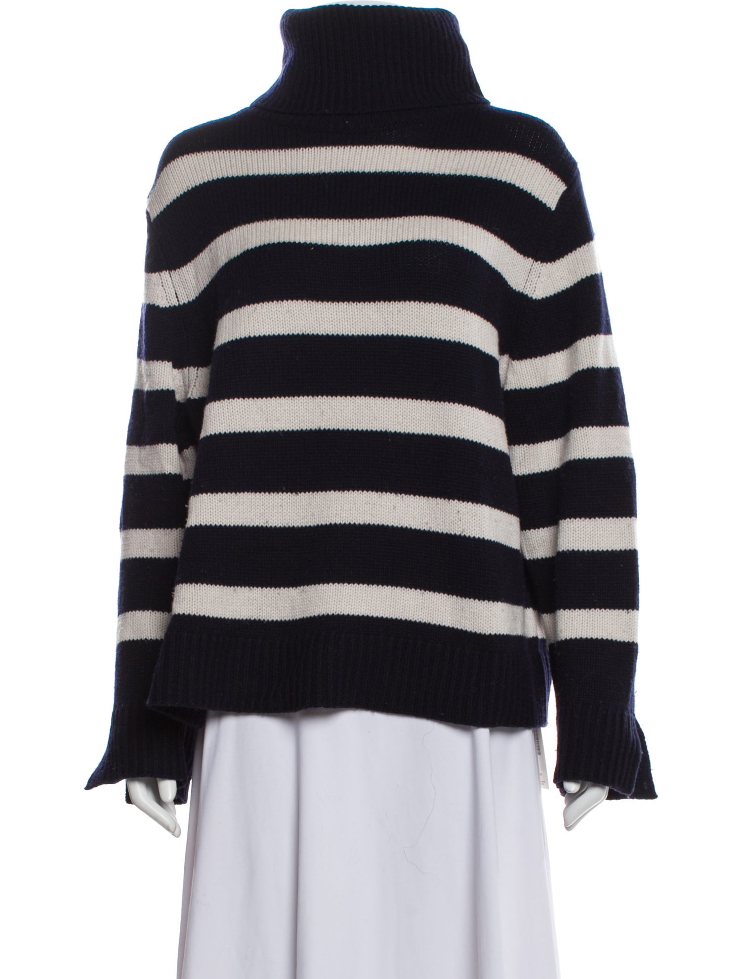 Allude Virgin Wool Striped Sweater