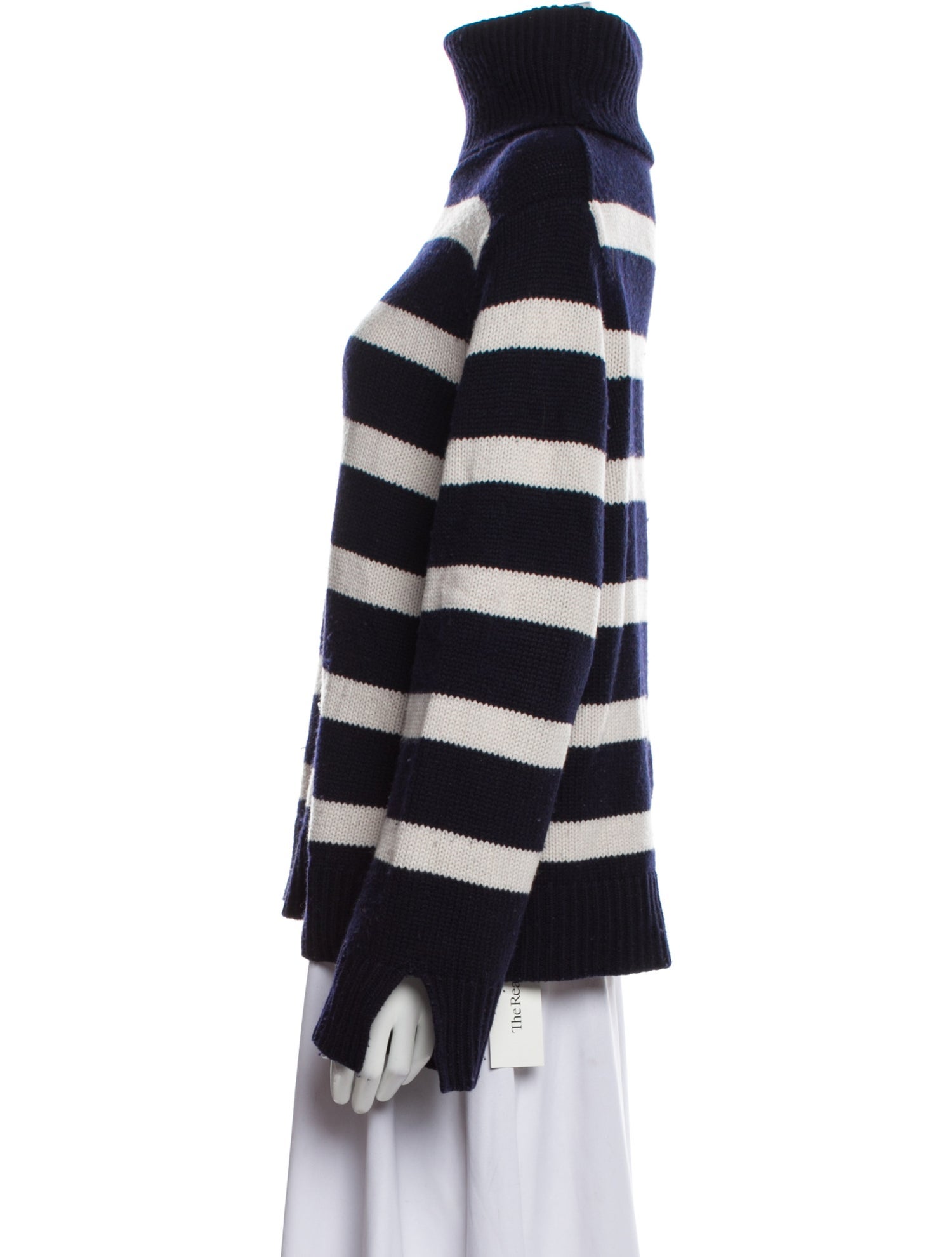 Allude Virgin Wool Striped Sweater