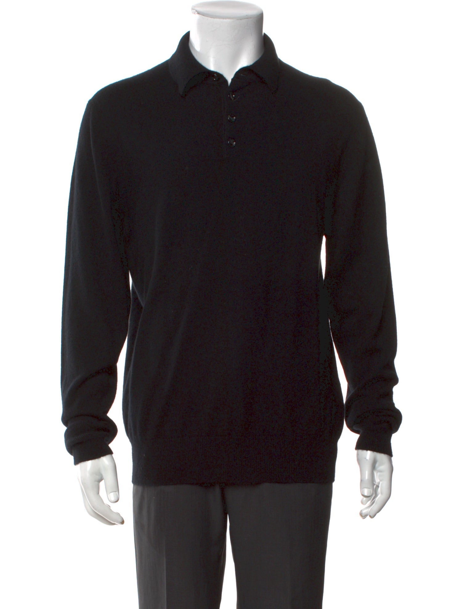 Allude Cashmere Collar Polo Sweater