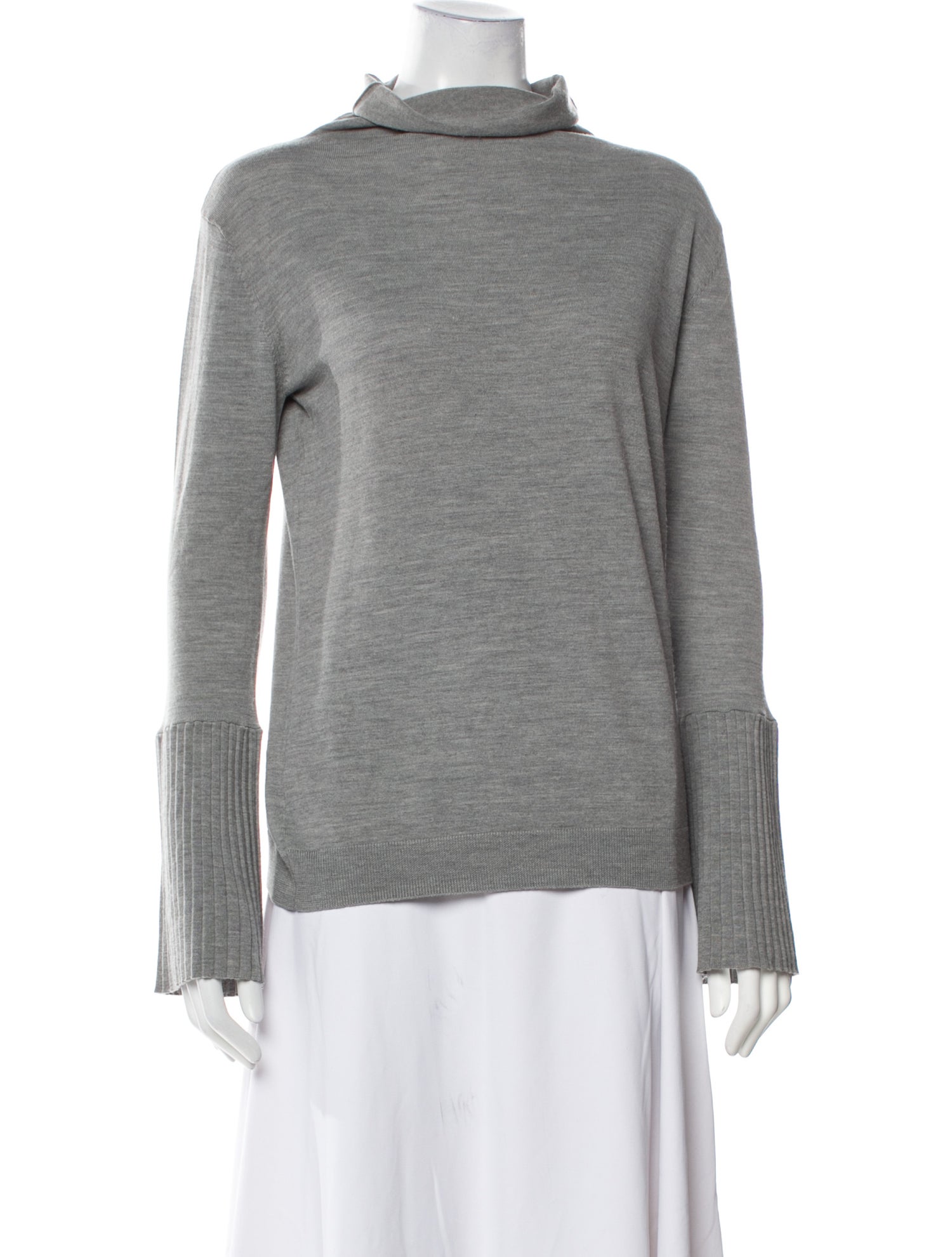 Allude Virgin Wool Cowl Neck Sweater