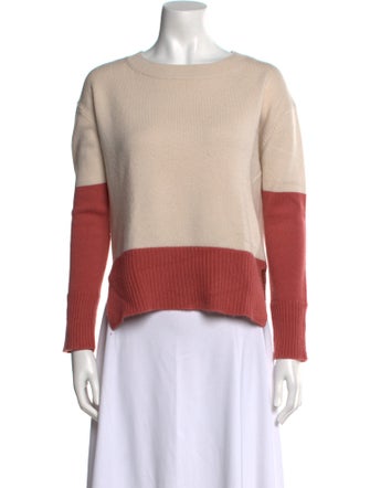 Allude Virgin Wool Colorblock Pattern Sweater