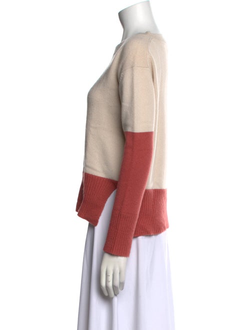Allude Virgin Wool Colorblock Pattern Sweater
