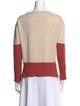 Allude Virgin Wool Colorblock Pattern Sweater