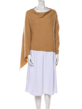 Allude Satin and Grosgrain Silk Cashmere Shawl