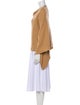 Allude Satin and Grosgrain Silk Cashmere Shawl