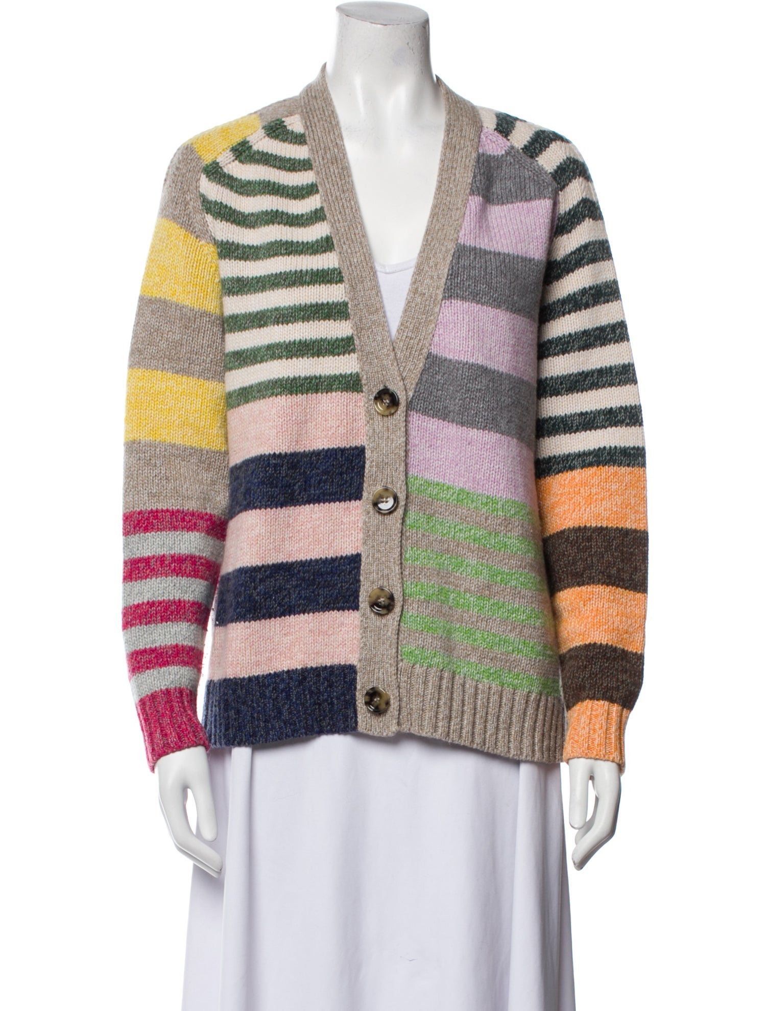 Allude Cashmere Striped Sweater