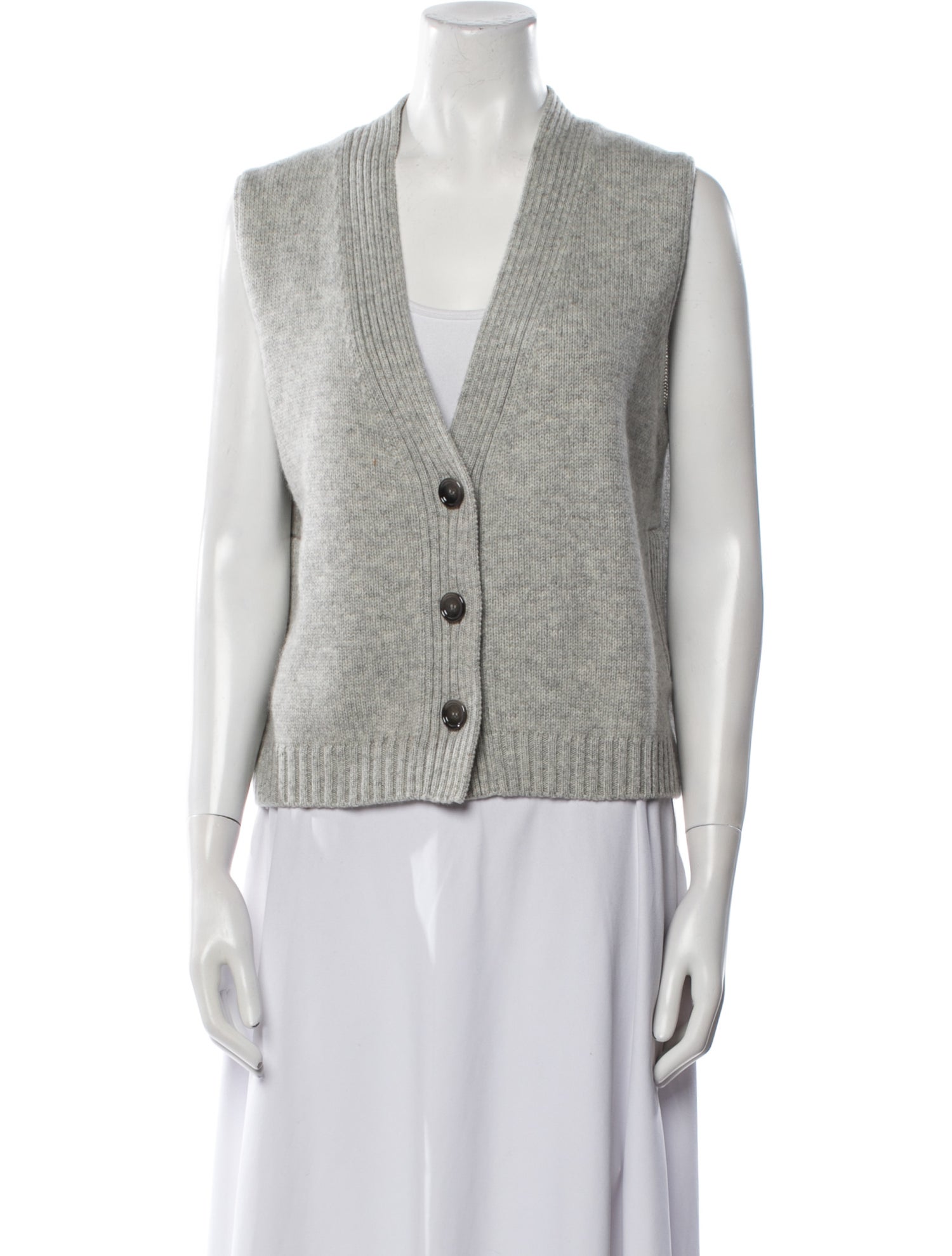 Allude Virgin Wool V-Neck Sweater